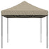 Foldable Party Tent Pop-Up Taupe 440x292x315 cm