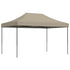 Foldable Party Tent Pop-Up Taupe 440x292x315 cm