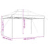 Foldable Party Tent Pop-Up Taupe 440x292x315 cm