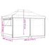 Foldable Party Tent Pop-Up with 4 Sidewalls Black