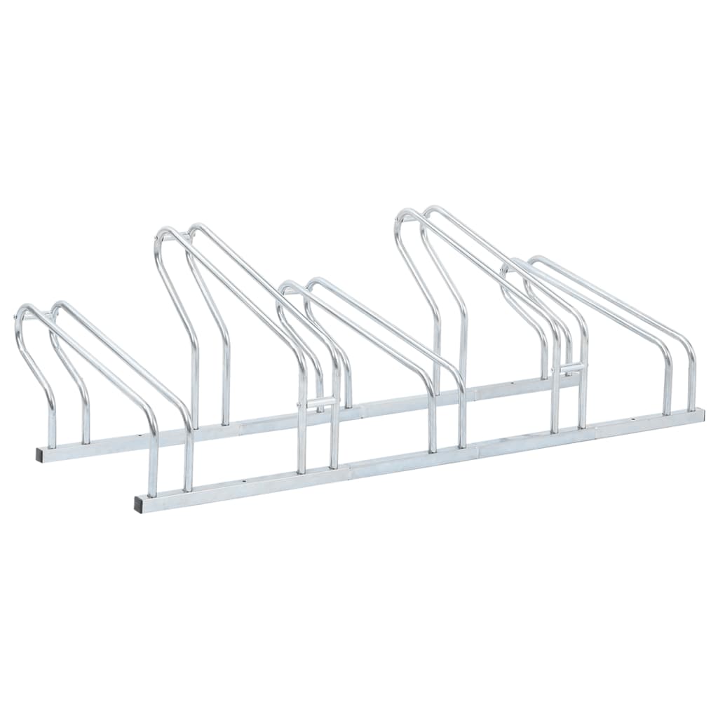 Bicycle Stand for 5 Bikes Floor Freestanding Galvanised Steel