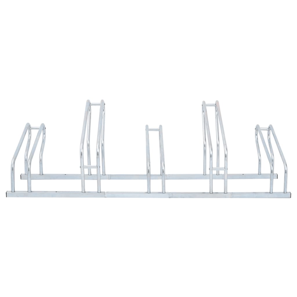 Bicycle Stand for 5 Bikes Floor Freestanding Galvanised Steel