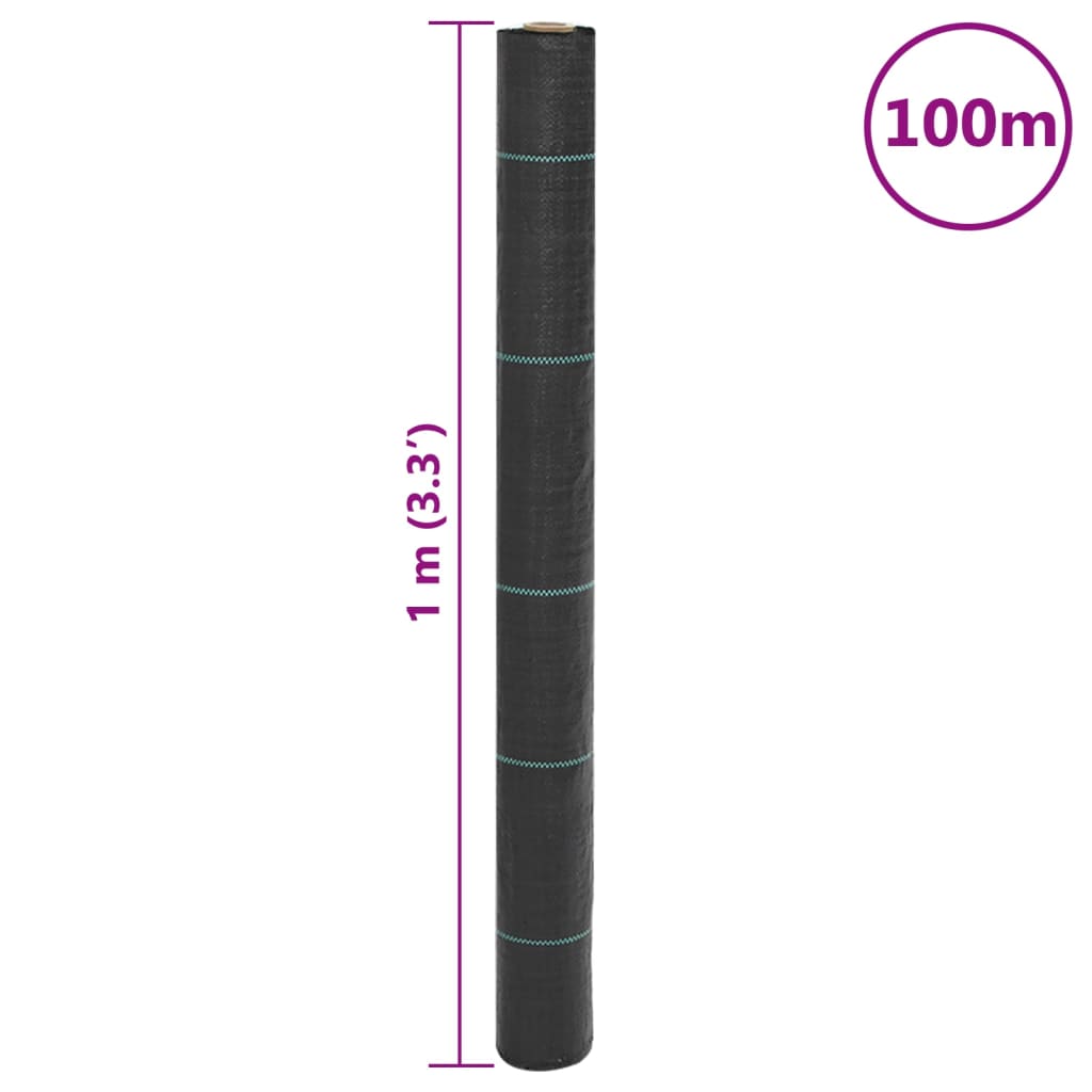 Weed Membrane Black 1x100 m PP