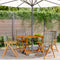 Reclining Garden Chairs 4 pcs Grey Poly Rattan and Solid Wood