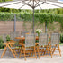 Reclining Garden Chairs 8 pcs Grey Poly Rattan and Solid Wood