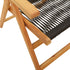 Reclining Garden Chairs 6 pcs Black Solid Wood Acacia