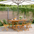 Folding Garden Chairs 6 pcs Grey Solid Wood Acacia