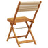 Folding Garden Chairs 4 pcs Beige Solid Wood Acacia