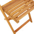 Folding Garden Chairs 6 pcs Beige Solid Wood Acacia