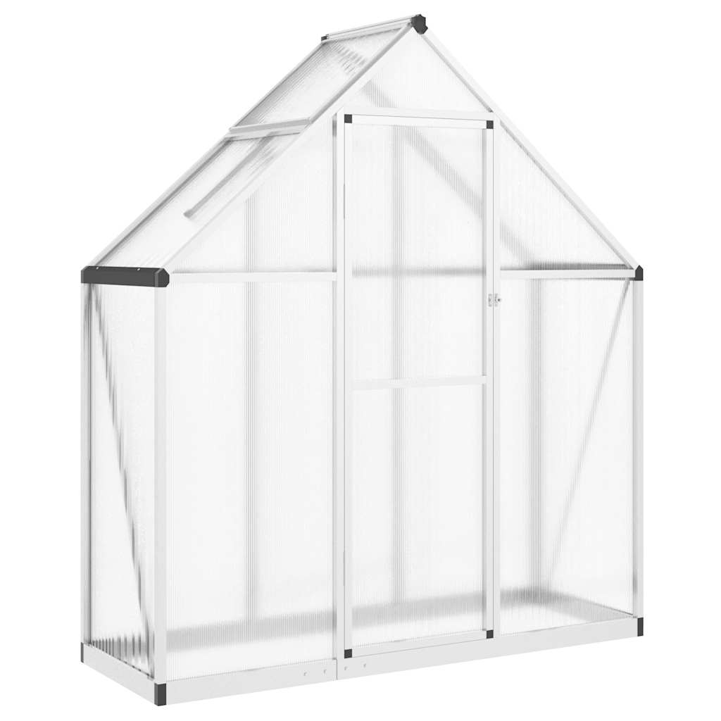 Greenhouse with Base Frame Silver 169x58x195 cm Aluminium