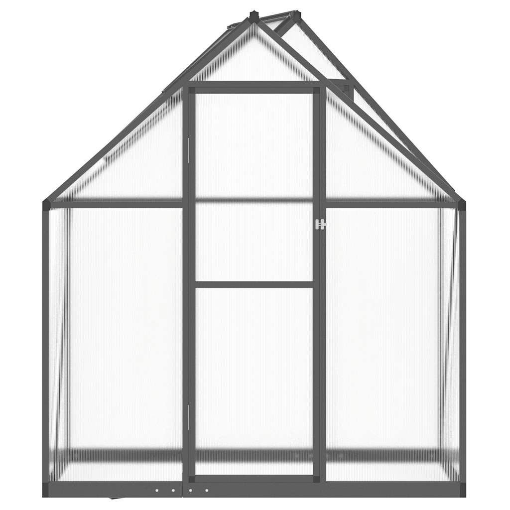 Greenhouse with Base Frame Anthracite 169x58x195 cm Aluminium