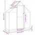 Greenhouse with Base Frame Silver 169x58x202 cm Aluminium