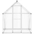 Greenhouse with Base Frame Silver 169x114x195 cm Aluminium