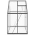 Greenhouse with Base Frame Anthracite 169x114x195 cm Aluminium