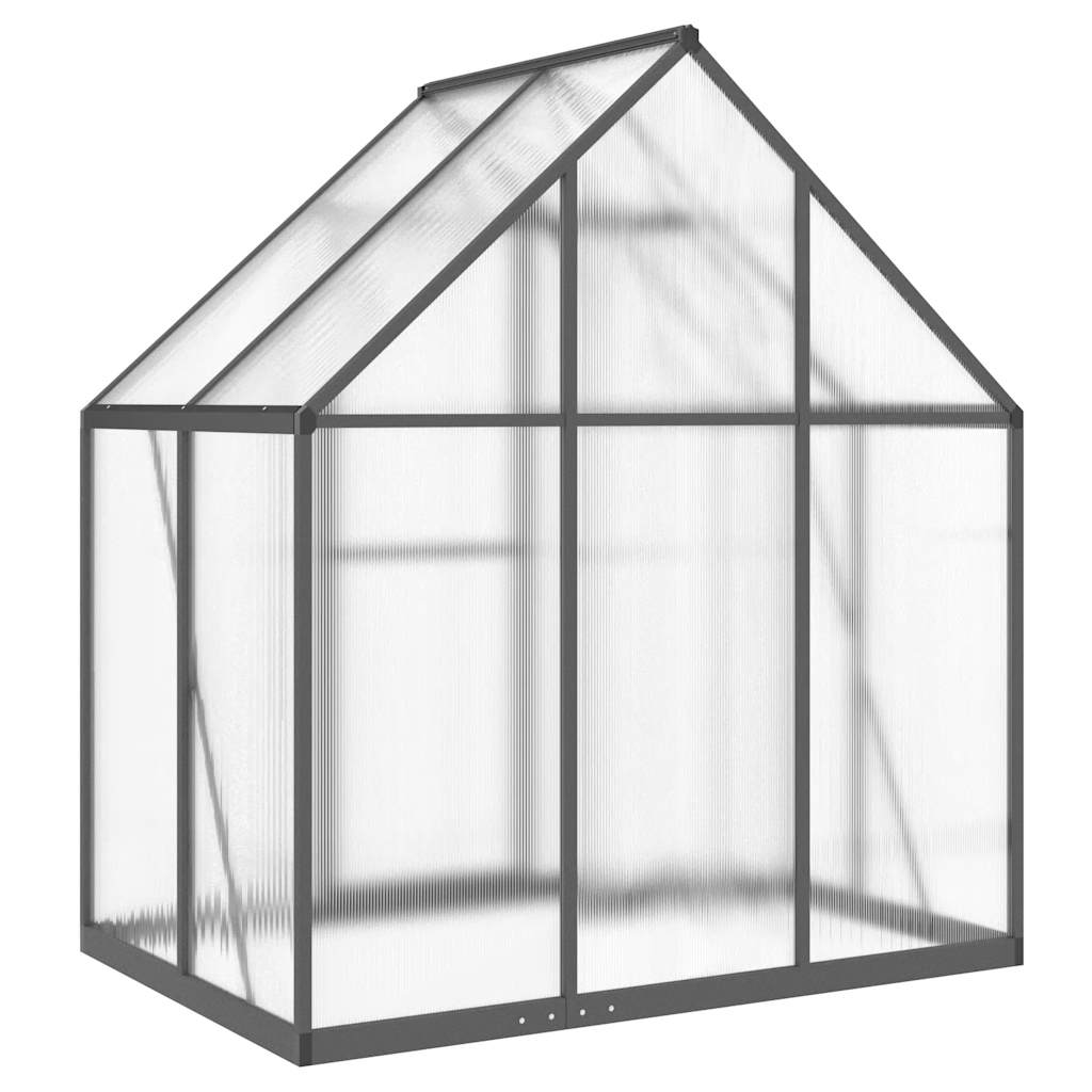 Greenhouse with Base Frame Anthracite 169x114x195 cm Aluminium