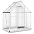 Greenhouse with Base Frame Silver 169x114x202 cm Aluminium