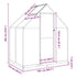 Greenhouse with Base Frame Silver 169x114x202 cm Aluminium