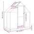 Greenhouse with Base Frame Anthracite 169x114x202 cm Aluminium