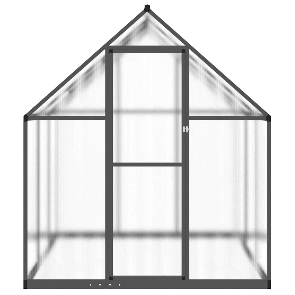 Greenhouse with Base Frame Anthracite 169x169x195 cm Aluminium