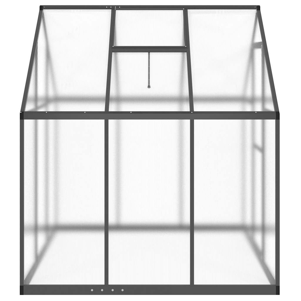 Greenhouse with Base Frame Anthracite 169x169x195 cm Aluminium