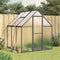 Greenhouse with Base Frame Anthracite 169x169x195 cm Aluminium