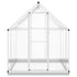 Greenhouse with Base Frame Silver 169x169x202 cm Aluminium