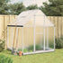 Greenhouse with Base Frame Silver 169x169x202 cm Aluminium