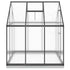 Greenhouse with Base Frame Anthracite 169x169x202 cm Aluminium