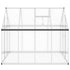 Greenhouse with Base Frame Silver 224x169x195 cm Aluminium