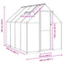 Greenhouse with Base Frame Silver 224x169x195 cm Aluminium