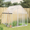 Greenhouse with Base Frame Silver 224x169x195 cm Aluminium