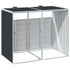 Wheelie Bin Storage for Double Bins Anthracite 144x81x113 cm Steel