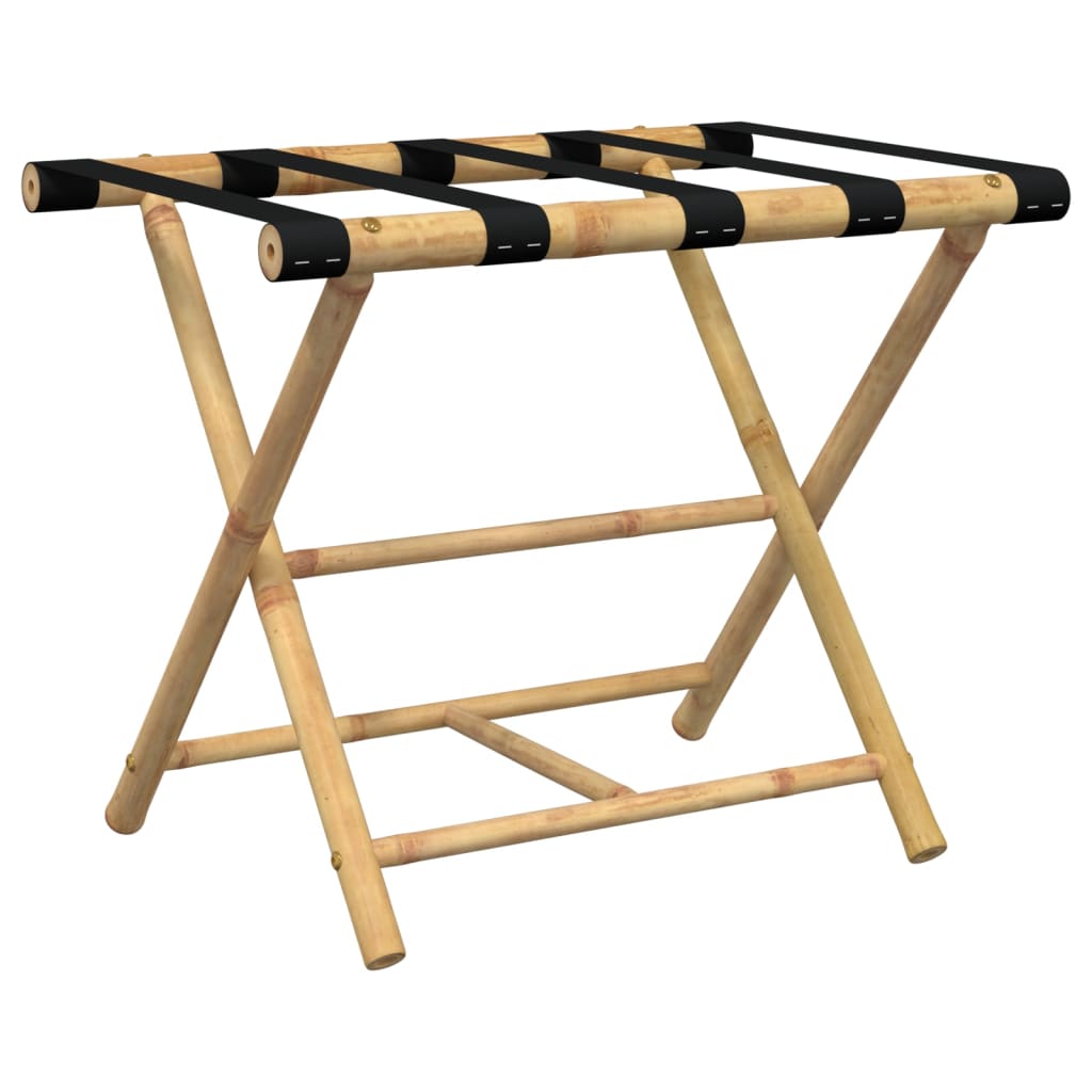 Folding Luggage Rack 62x42x50.5 cm Bamboo