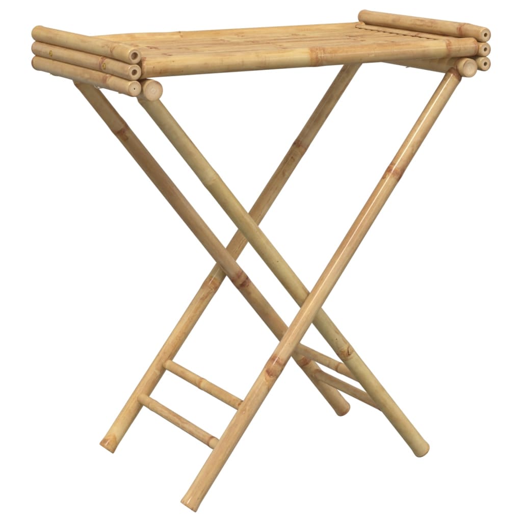 Folding Tray Table 70.5x42.5x80 cm Bamboo