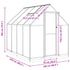 Greenhouse with Base Frame Silver 224x169x202 cm Aluminium