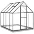 Greenhouse with Base Frame Anthracite 224x169x202 cm Aluminium