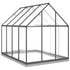 Greenhouse with Base Frame Anthracite 224x169x202 cm Aluminium