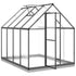 Greenhouse with Base Frame Anthracite 224x169x202 cm Aluminium