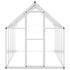 Greenhouse with Base Frame Silver 334x169x195 cm Aluminium