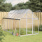 Greenhouse with Base Frame Silver 334x169x195 cm Aluminium