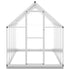 Greenhouse with Base Frame Silver 334x169x202 cm Aluminium