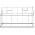 Greenhouse with Base Frame Silver 334x169x202 cm Aluminium