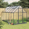 Greenhouse with Base Frame Anthracite 334x169x202 cm Aluminium