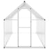 Greenhouse with Base Frame Silver 445x169x195 cm Aluminium