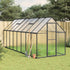 Greenhouse with Base Frame Anthracite 445x169x195 cm Aluminium