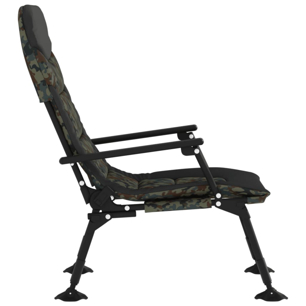 Fishing Chair with Armrest Foldable Camouflage