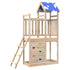 Play Tower with Rockwall 110.5x52.5x215cm Solid Wood Pine