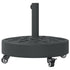 Parasol Base with Wheels for Ø38 / 48 mm Poles 27 kg Round