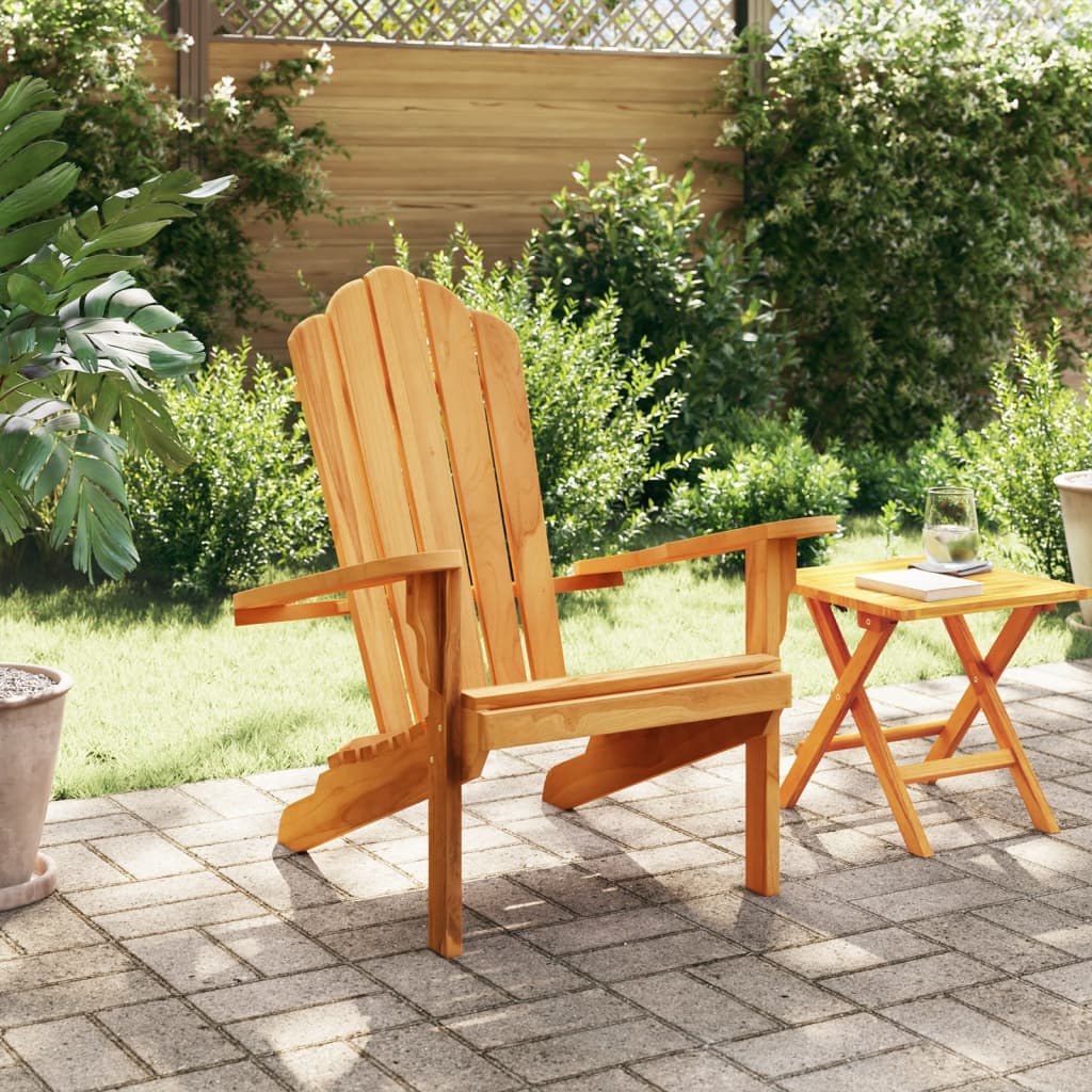 Garden Adirondack Chair 77x78x95 cm Solid Wood Teak