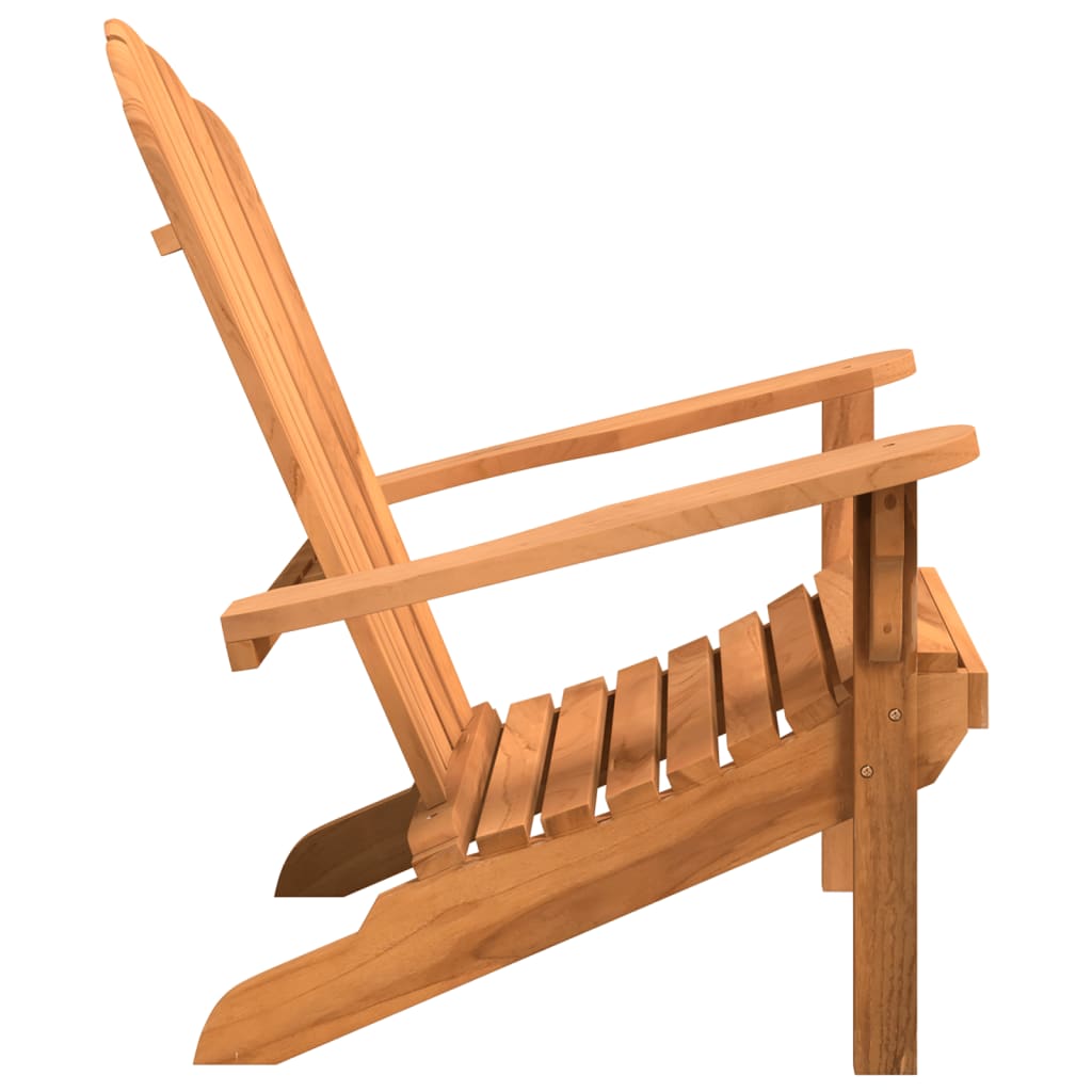 Garden Adirondack Chair 77x78x95 cm Solid Wood Teak